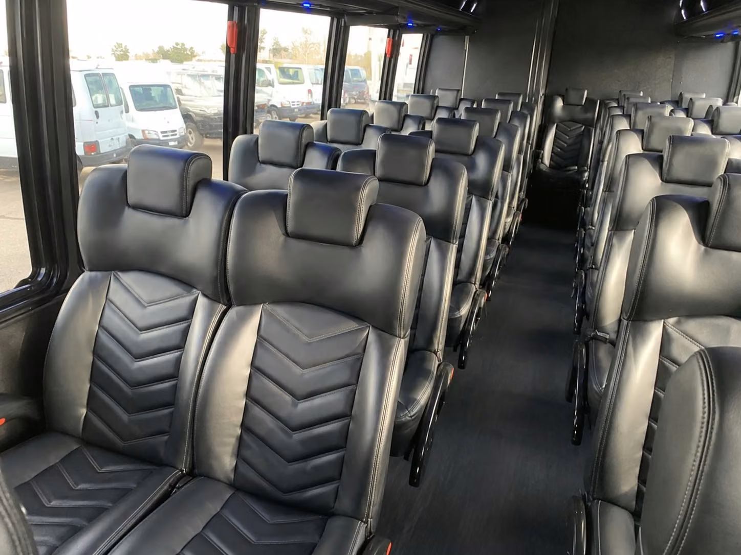 15 passenger minibus interior
