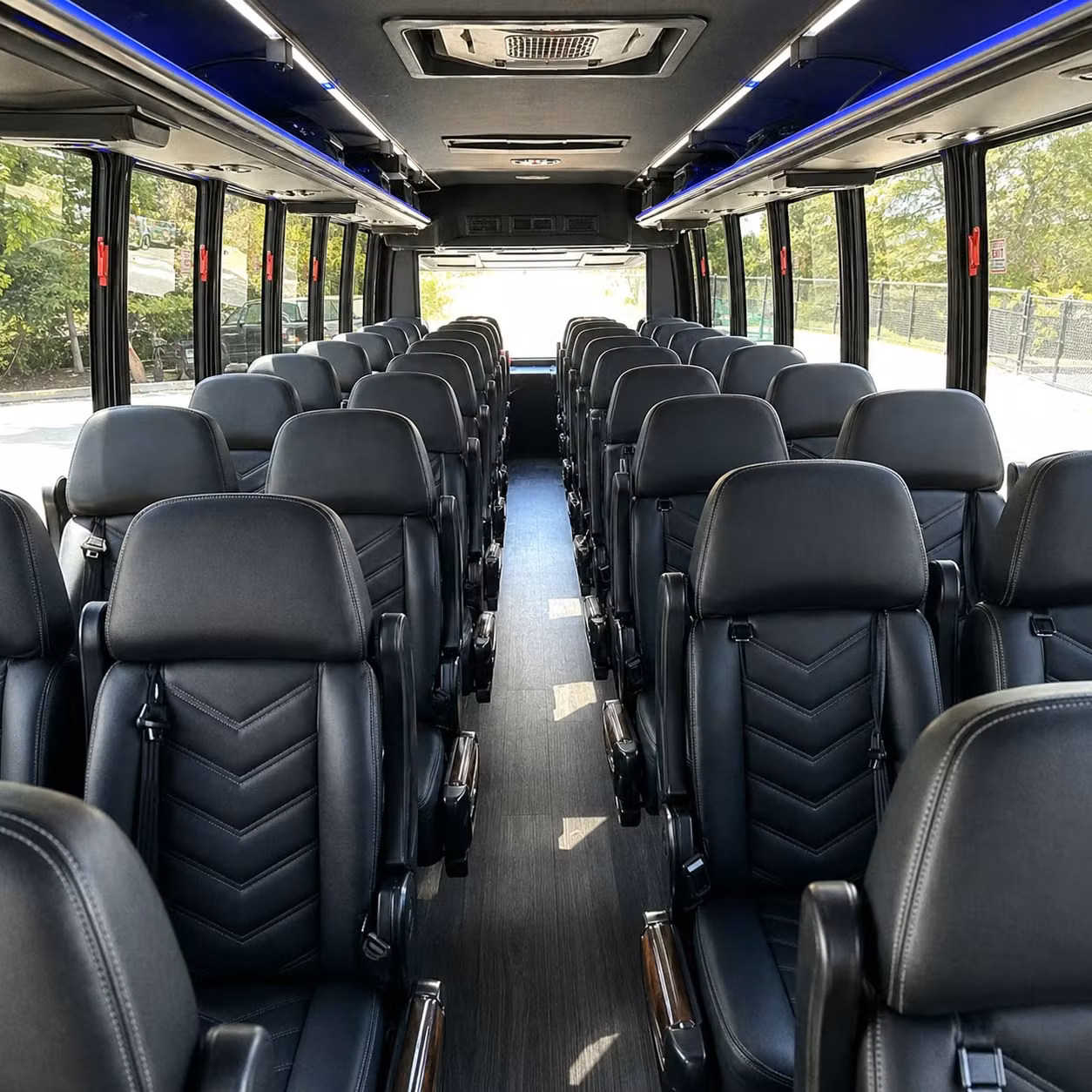 35 passenger minibus inside