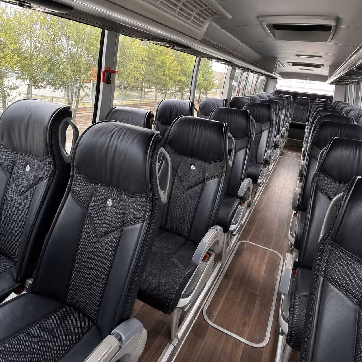 56 passenger charter bus interior