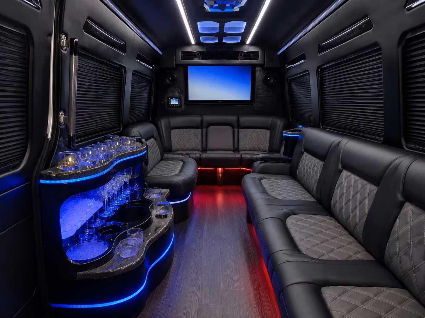 bus rental options for burbank trips