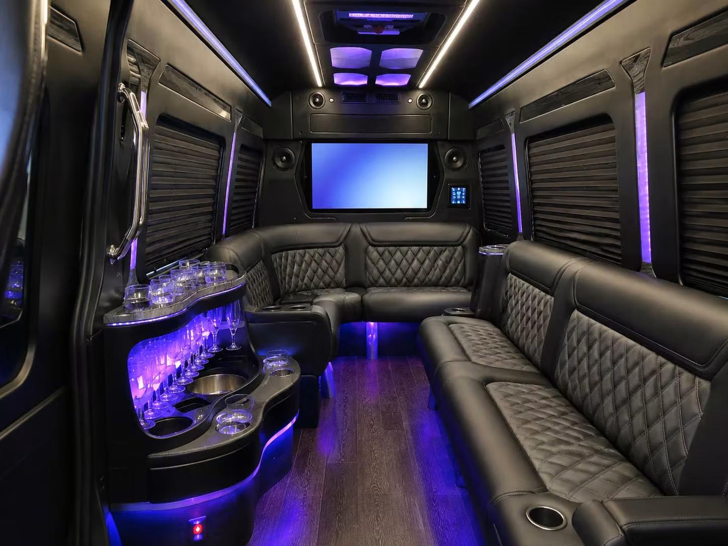sprinter vans and limo vans for intimate burbank prom crew transportation